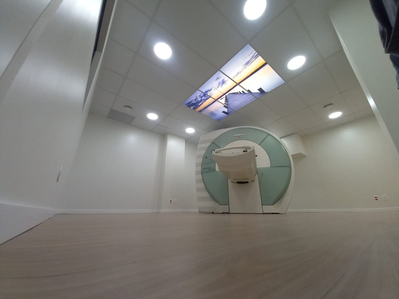 MRI room with RF cage